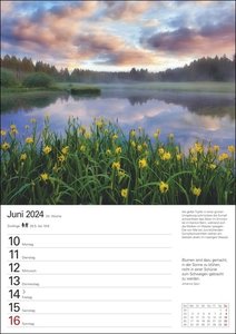 Wunder der Natur Wochenplaner 2024. Wunderschöne Naturfotos in einem praktischen Terminkalender zum Aufhängen. Übersichtlicher Wochenplaner für die Wand