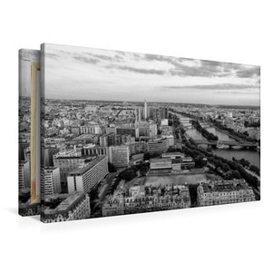 Premium Textil-Leinwand 90 cm x 60 cm quer Paris an der Seine