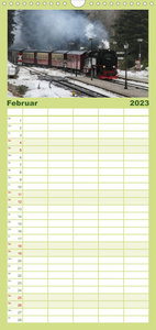 Familienplaner Dampferlebnis im Harz (Wandkalender 2023 , 21 cm x 45 cm, hoch)