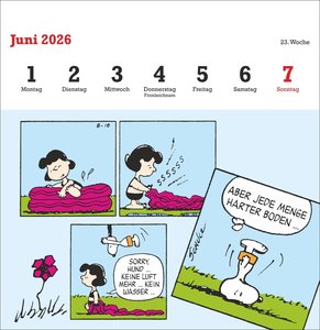 Peanuts Premium-Postkartenkalender 2026