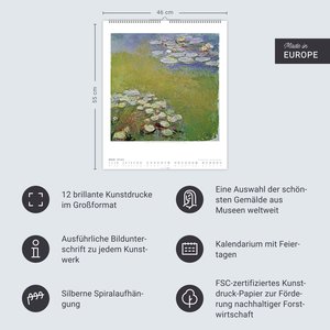 Claude Monet Im Garten Kalender 2026