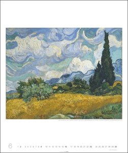 Vincent van Gogh Edition Kalender 2024. Kunstvoller Wandkalender mit den ausdrucksstarken Gemälden des berühmten Künstlers. Großer Kunst-Kalender 2024. 46x55 cm. Hochformat