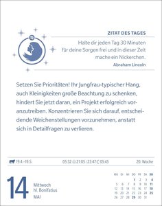 Jungfrau Sternzeichenkalender 2025