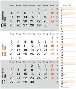 times&more 3-Monatsplaner, orange 2023