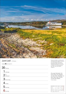 Schottland Wochenplaner 2025 - 53 Blatt mit Zitaten und Wochenchronik