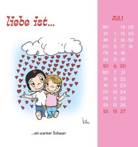 liebe ist... 2025 - Postkarten-Kalender - Kalender-mit-Postkarten - zum-raustrennen - 16x17
