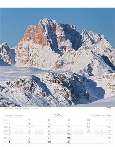 Weltnaturerbe Dolomiten Kalender 2026