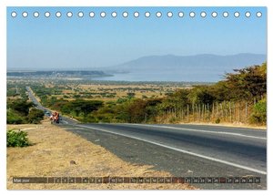 Äthiopische Landschaften (Tischkalender 2024 DIN A5 quer), CALVENDO Monatskalender