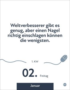 Die besten Sprüche für lange Bürotage Tagesabreißkalender 2026