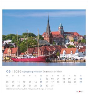 Schleswig-Holstein Postkartenkalender 2026