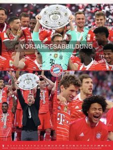 FC Bayern München 2024 - Poster-Kalender-XL - Fan-Kalender - Fußball-Kalender - 48x64 - Sport