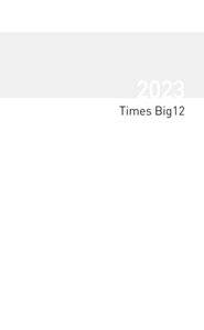 Buchkalender Times Big12 Einlage 2023