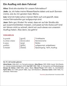 Französisch Sprachkalender 2026