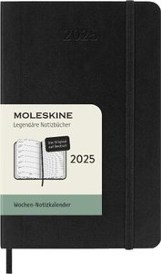 Moleskine 12 Monate Wochen Notizkalender Deutsch 2025, Pocket/A6