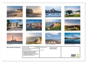 Normandie entdecken (Wandkalender 2024 DIN A2 quer), CALVENDO Monatskalender