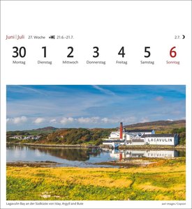 Schottland Sehnsuchtskalender 2025 - Wochenkalender mit 53 Postkarten