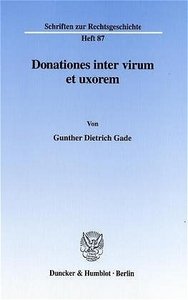 Donationes inter virum et uxorem.