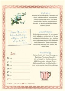 Was Großmutter noch wusste Wochenkalender 2025 - mit Tipps für Haushalt, Gesundheit und Garten
