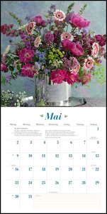 Blumenliebe 2022 – Broschürenkalender – Mit Gedichten – Format 30 x 30 cm