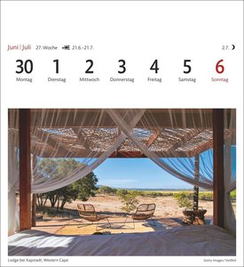 Südafrika & Namibia Sehnsuchtskalender 2025 - Wochenkalender mit 53 Postkarten