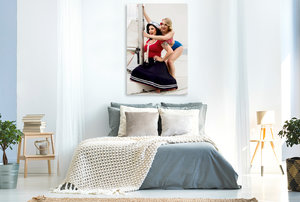 Premium Textil-Leinwand 80 cm x 120 cm  hoch Miss Ela van L & Fabienne Dreier