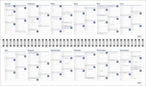 Wochenquerplaner, blau 2026