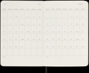 Moleskine 18 Monate Wochen Notizkalender 2024/2025, P/A6