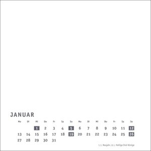 Premium-Bastelkalender weiß klein 2025