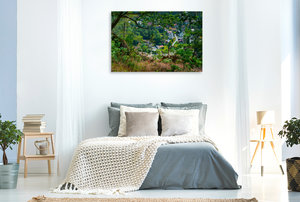 Premium Textil-Leinwand 120 cm x 80 cm quer Oybin
