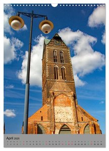 Wismar - Stadtspaziergang (Wandkalender 2025 DIN A3 hoch), CALVENDO Monatskalender