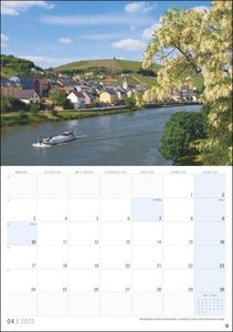 Luxemburg Planer 2023. Praktischer Terminkalender zum Aufhängen mit tollen Fotos der Burgen, Schlösser und Landschaften Luxemburgs. Foto-Kalender 2023.