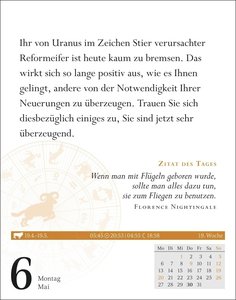Widder Sternzeichenkalender 2024: Tagesabreißkalender. Tischkalender 2024 mit täglichem Horoskop. Kleiner Kalender mit täglichem Blick in die Sterne