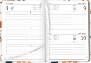Mini-Buchkalender Style Terrazzo 2024 - Taschen-Kalender A6 - Elefant - Day By Day - 352 Seiten - Notiz-Buch - Alpha Edition