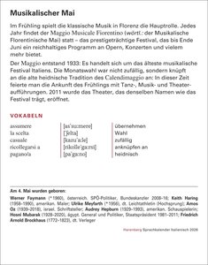 Italienisch Sprachkalender 2026