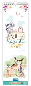 Trötsch Notizkalender mit Stift Hochformat Waldfreunde 2023