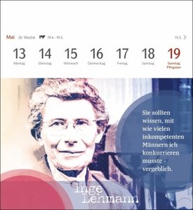 Starke Frauen Postkartenkalender 2024. Jede Woche ein kluges Zitat von mutigen Frauen! Kalender zum Aufstellen für die wöchentliche Portion Inspiration