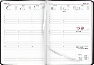 Wochenplaner XL Sydney Carbon 2023 - Büro-Kalender A5 - Cheftimer 17x24 cm - 1 Woche 2 Seiten - 144 Seiten - Alpha Edition