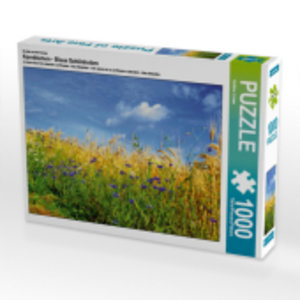 CALVENDO Puzzle Ein Motiv aus dem Kalender Kornblumen - Blaue Schönheiten 1000 Teile Puzzle quer