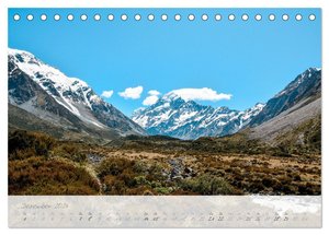 Neuseeland von Nord bis Süd (Tischkalender 2024 DIN A5 quer), CALVENDO Monatskalender
