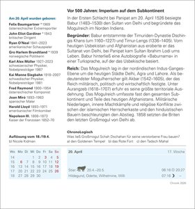 Chronik Tagesabreißkalender 2026 - Kulturkalender - Personen, Ereignisse, Schauplätze