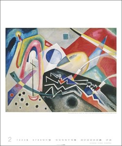 Wassily Kandinsky Edition Kalender 2023. Kunstvoller Wandkalender mit abstrakten Kunstwerken im Bauhaus-Stil. Großer Kunst-Kalender 2023 XXL. 46x55 cm.