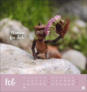 Eichelmännchen Postkartenkalender 2022