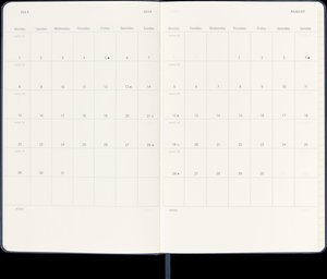 Moleskine 12 Monate Wochen Notizkalender 2024, Large/A5, Saphir