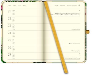 GreenLine Diary Jungle 2025 - Buchkalender - Taschenkalender - 10x15