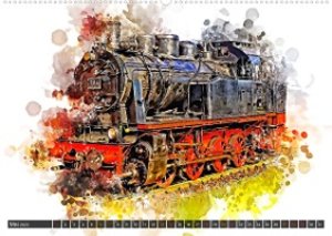 Beeindruckende Dampflokomotiven (Wandkalender 2023 DIN A2 quer)