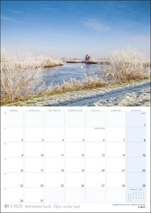 Moin! Ostfriesland Planer 2023. Praktischer Wandplaner mit Raum für Notizen. Terminplaner und Fotokalender, der Ostfriesland von seiner schönsten Seite zeigt.