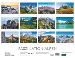 Faszination Alpen Posterkalender 2026