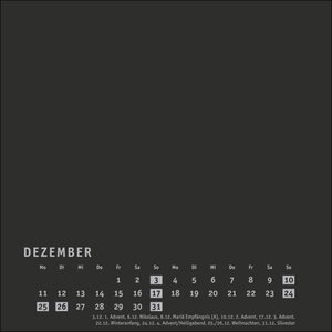 Premium-Bastelkalender schwarz klein 2023
