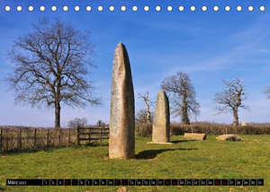 Dolmen und Menhire - Megalithkultur in Europa (Tischkalender 2023 DIN A5 quer)