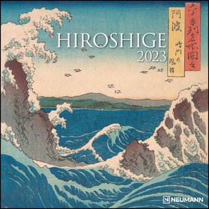 Hiroshige 2023 - Wand-Kalender - Broschüren-Kalender - 30x30 - 30x60 geöffnet - Kunst-Kalender